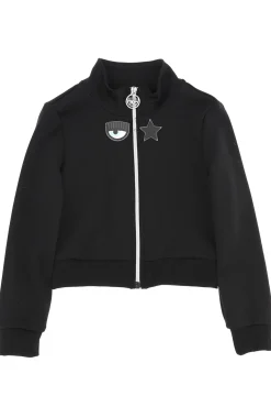 Felpa full zip logomania