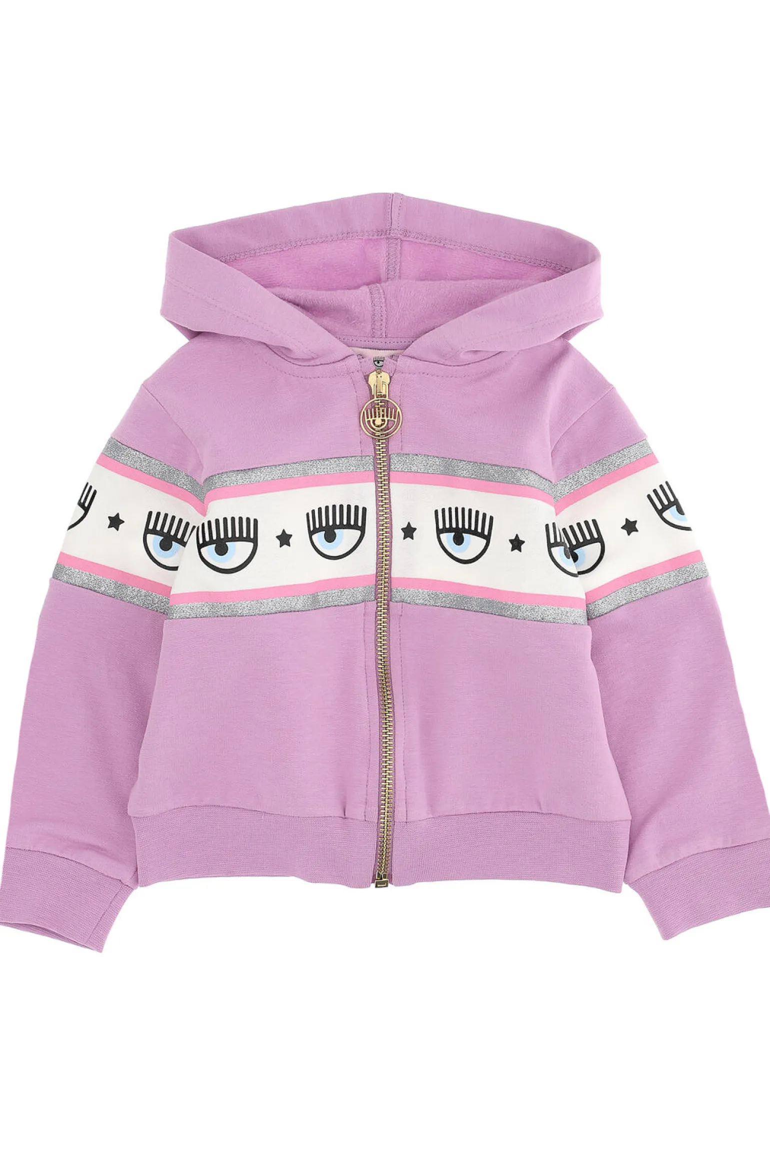 Felpa full zip logomania