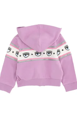 Felpa full zip logomania