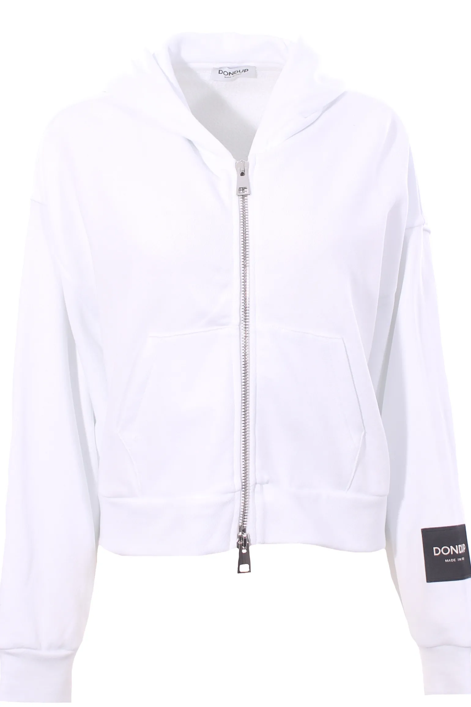 Felpa zip con cappuccio