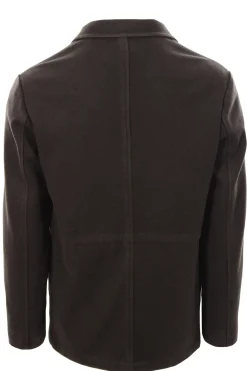 Field jacket in lana lavata