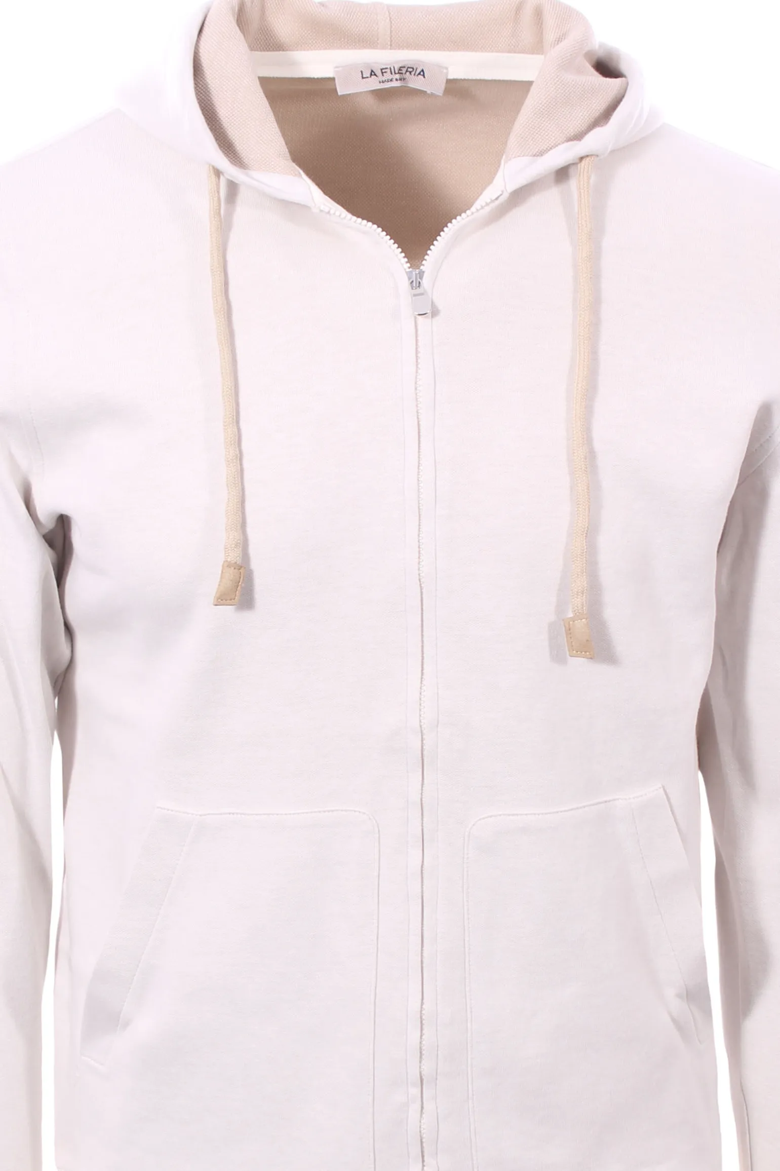 Full zip cappuccio