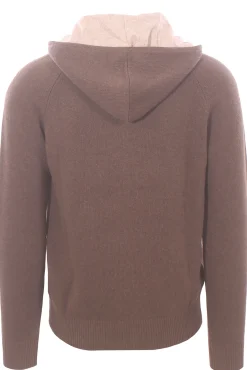 full zip cappuccio doppiato
