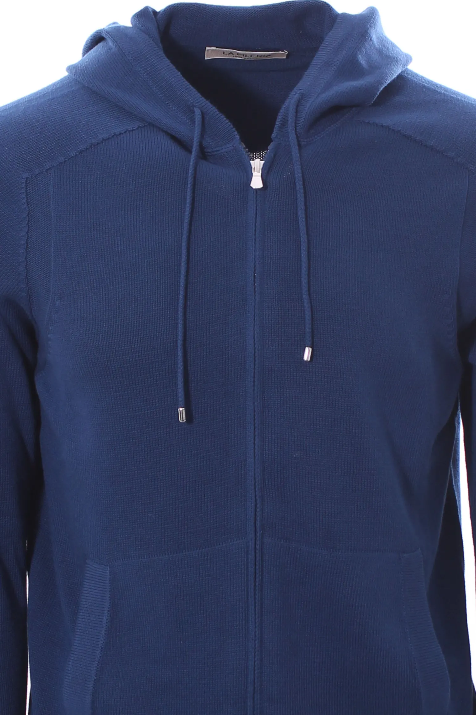 full zip cappuccio in cotone