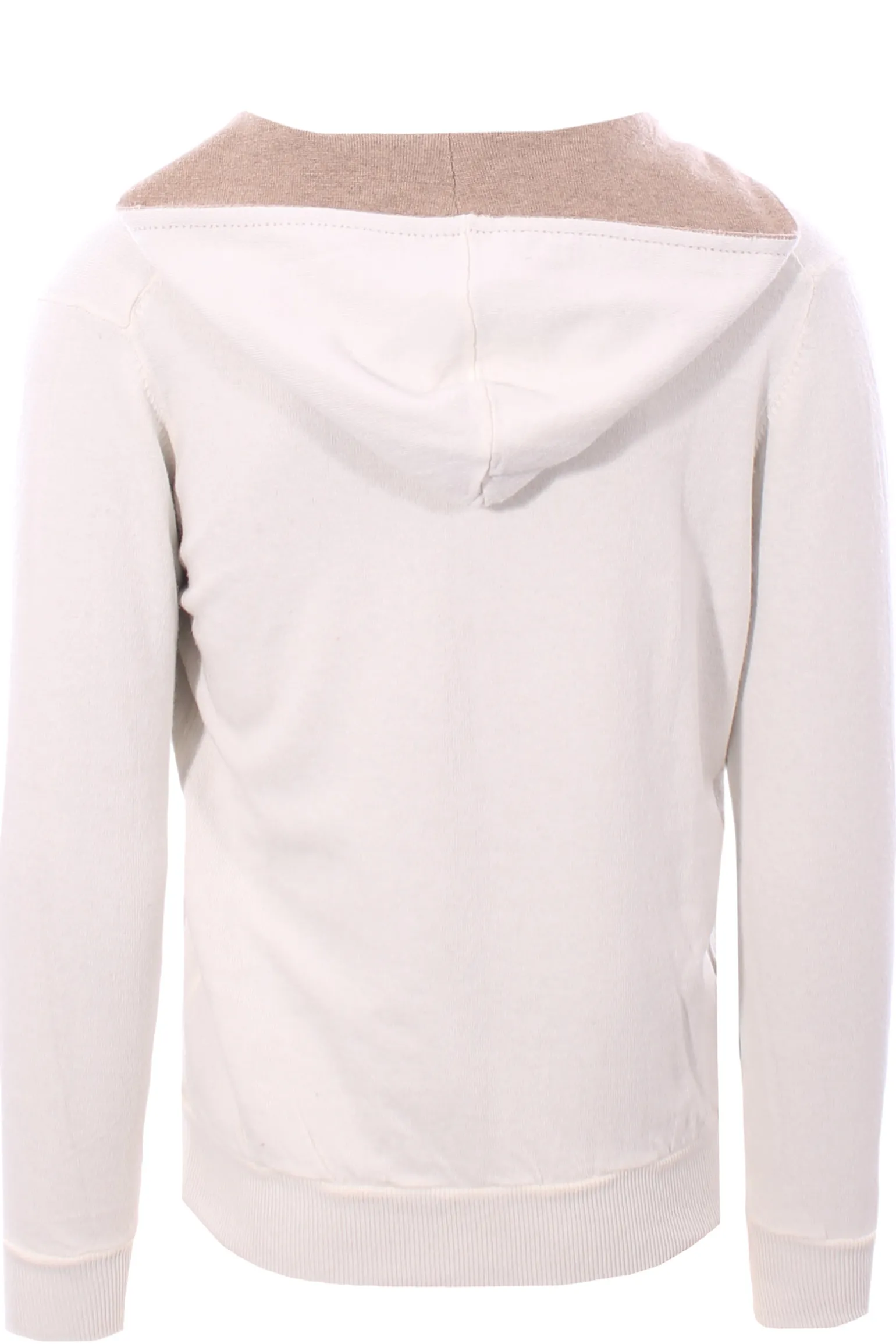 full zip cappuccio reversibile in lana e cashmere
