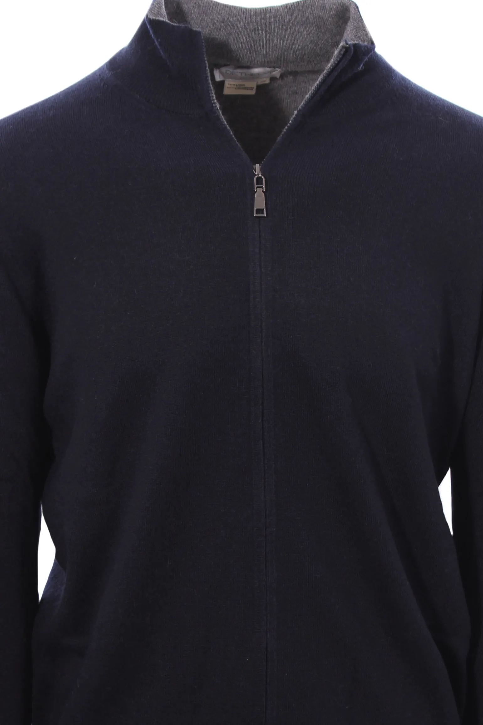 Full zip in lana e cashmere