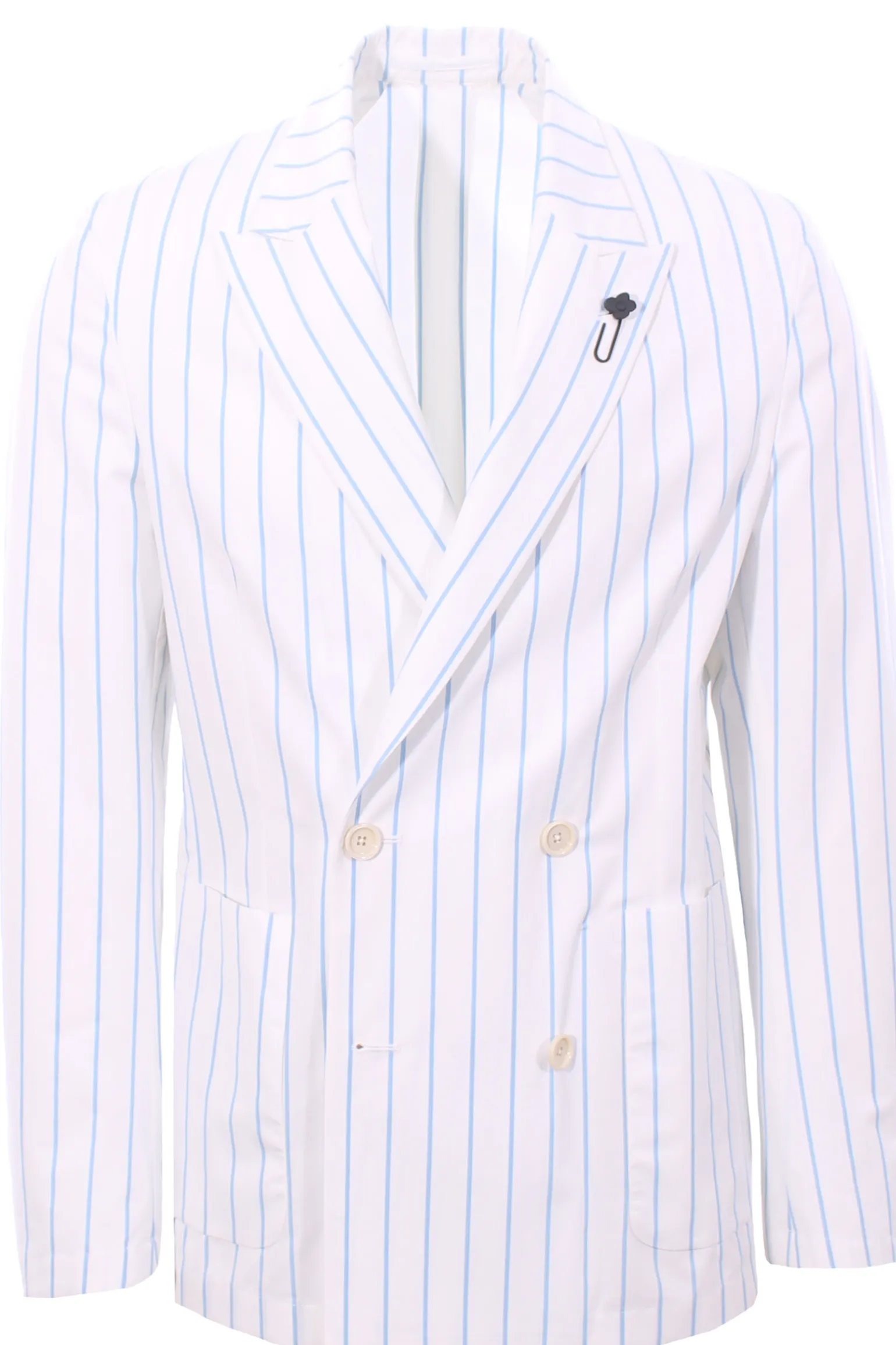 giacca camicia in cotone a righe