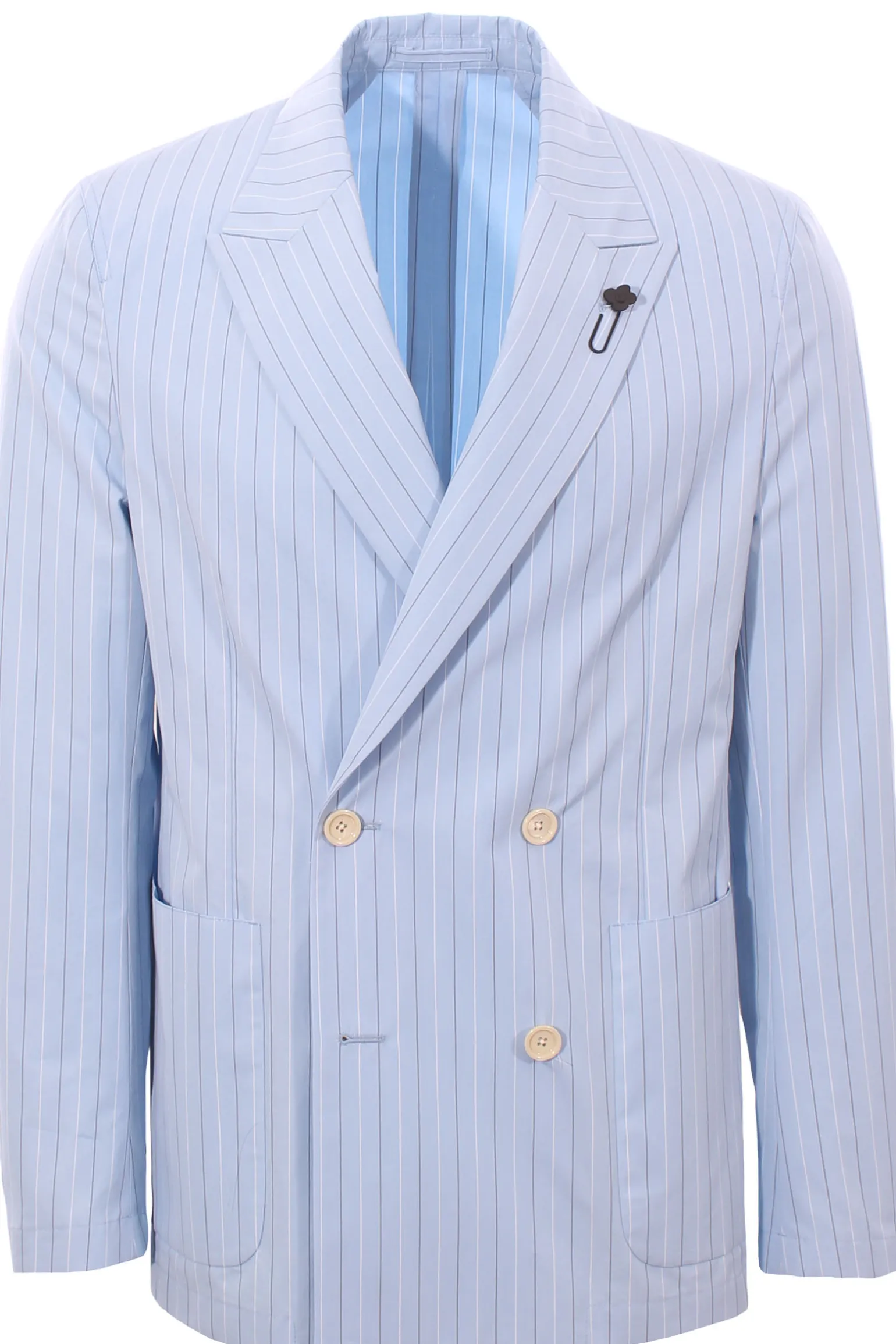 giacca camicia in cotone a righe