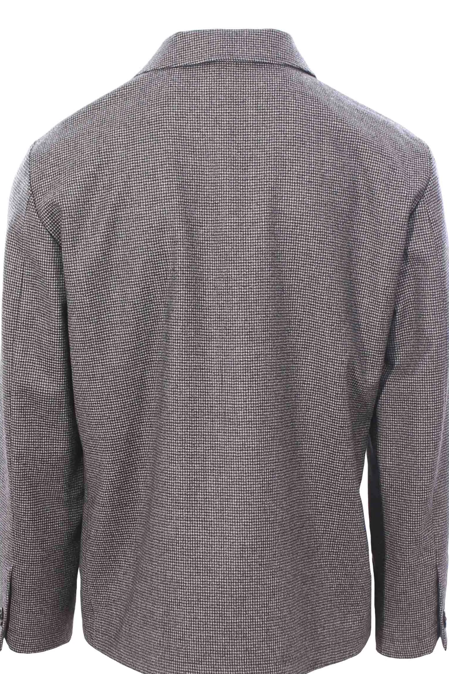 giacca camicia in lana e cashmere pied de poule