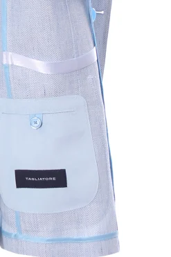 Giacca darrel in lino e lana