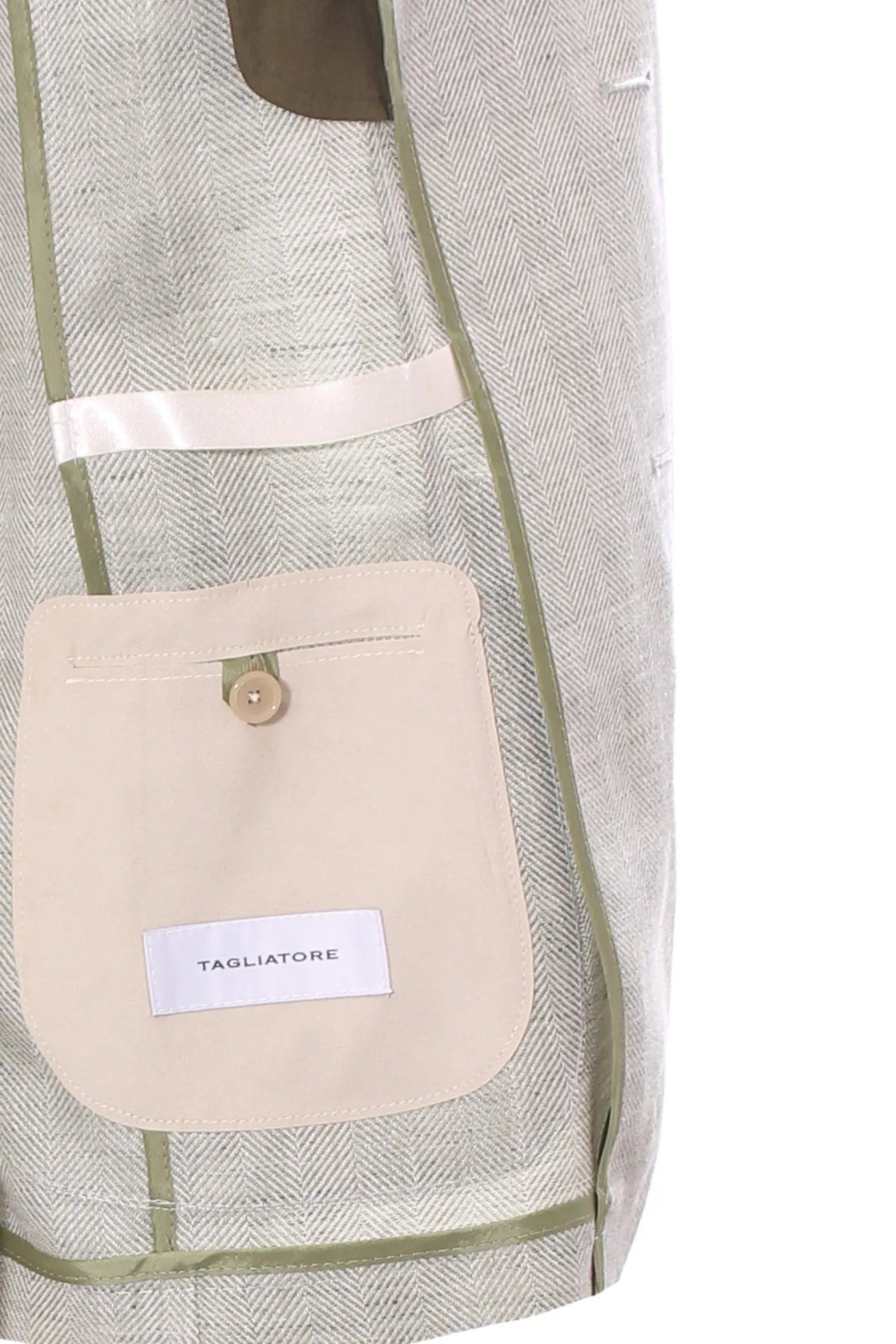 Giacca derrick in lino e lana