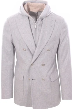giacca in lana e cashmere