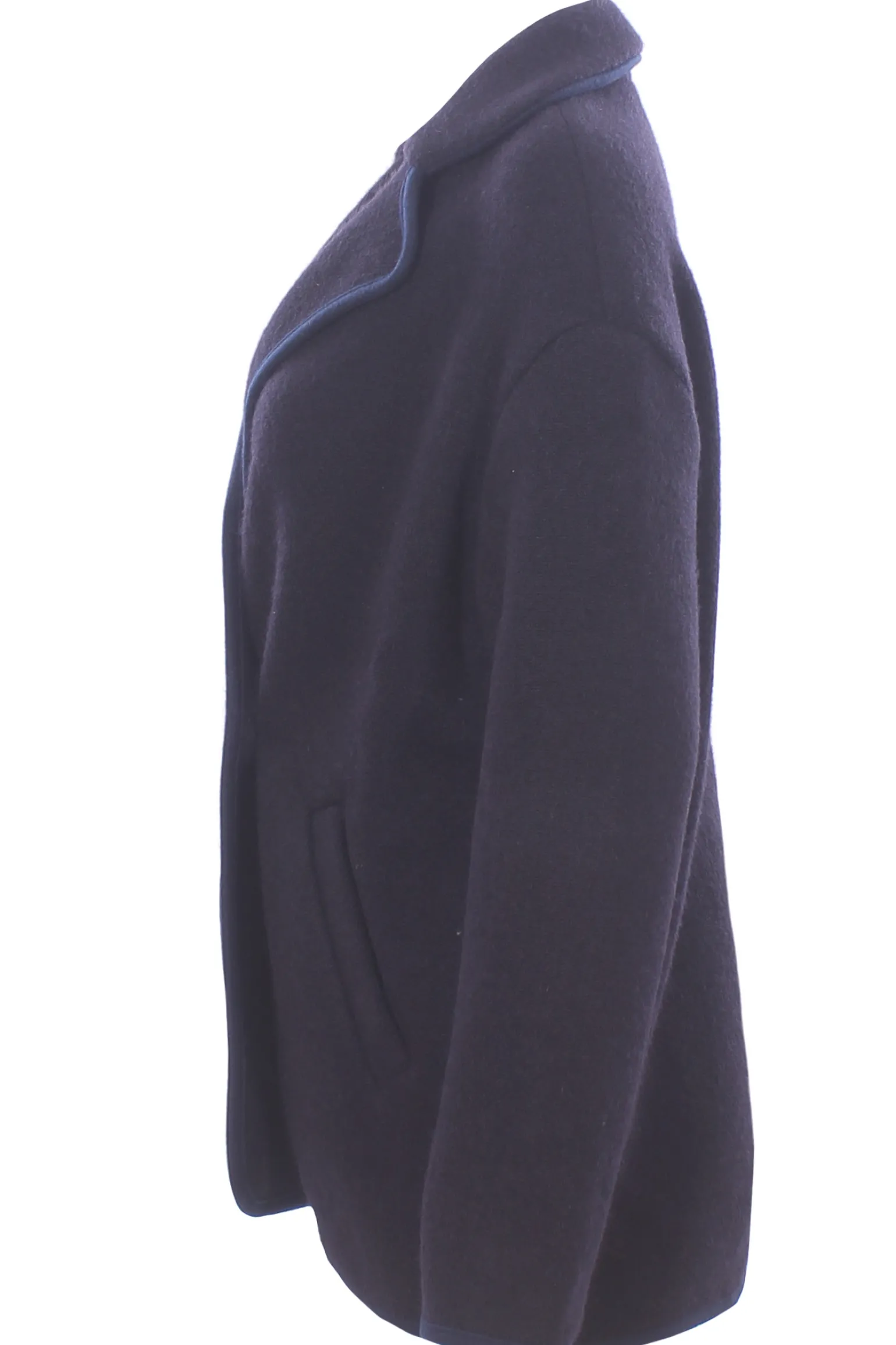 giacca in maglia con profili