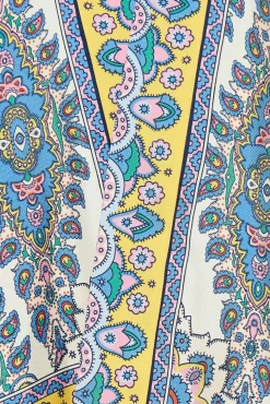 giacca kesa in twill di seta stampato