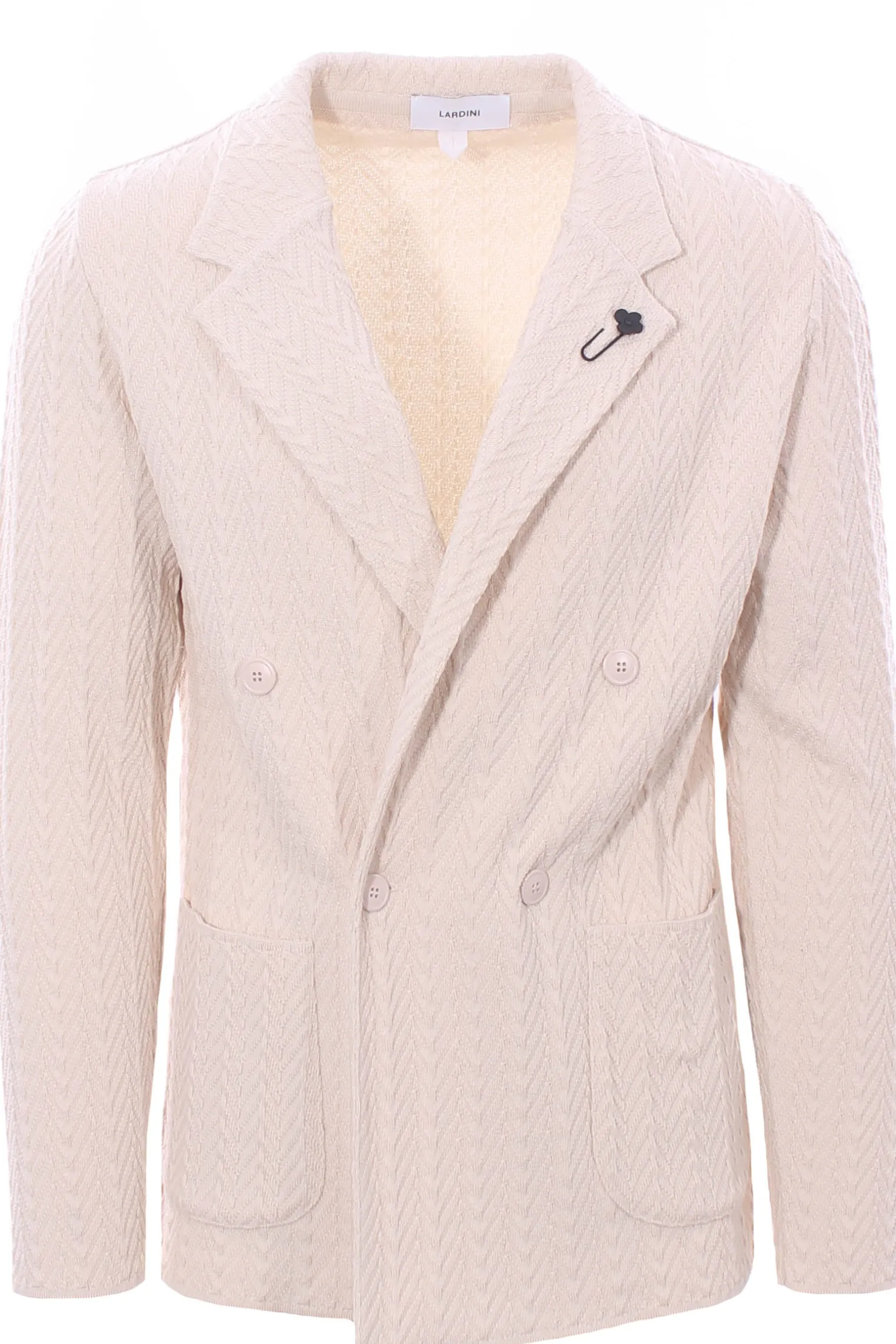 giacca maglia in cotone armaturato