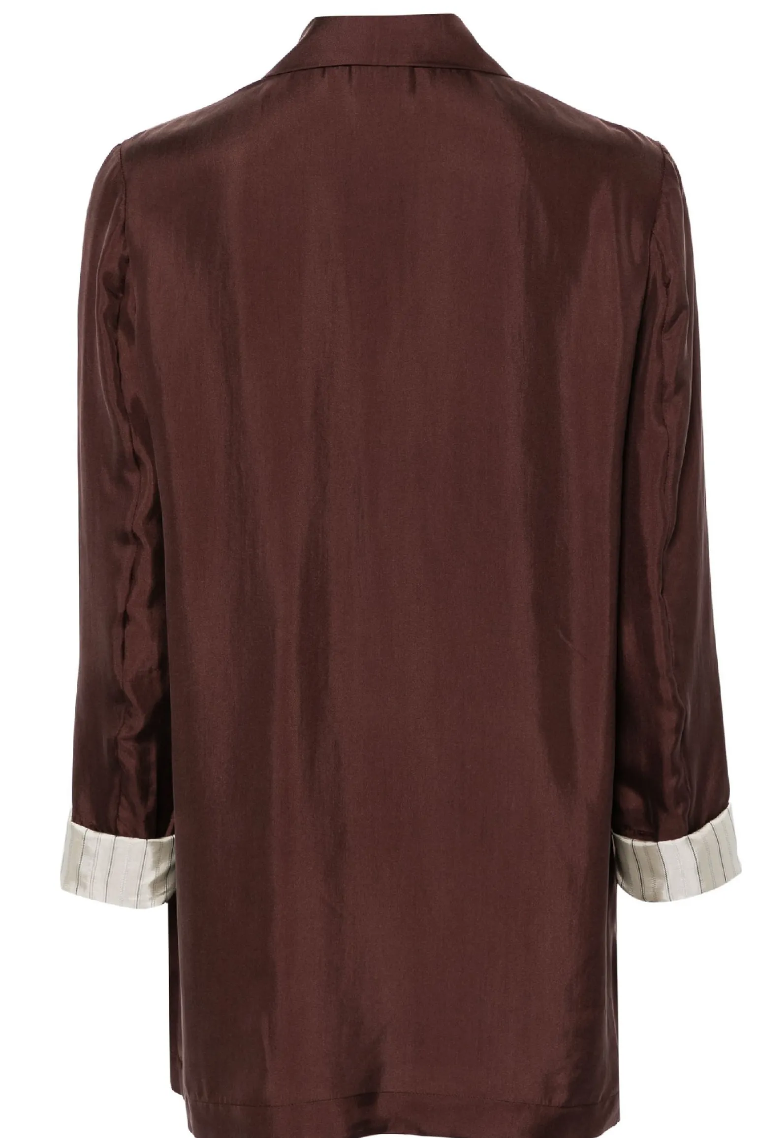 Giacca monopetto in twill enzimato