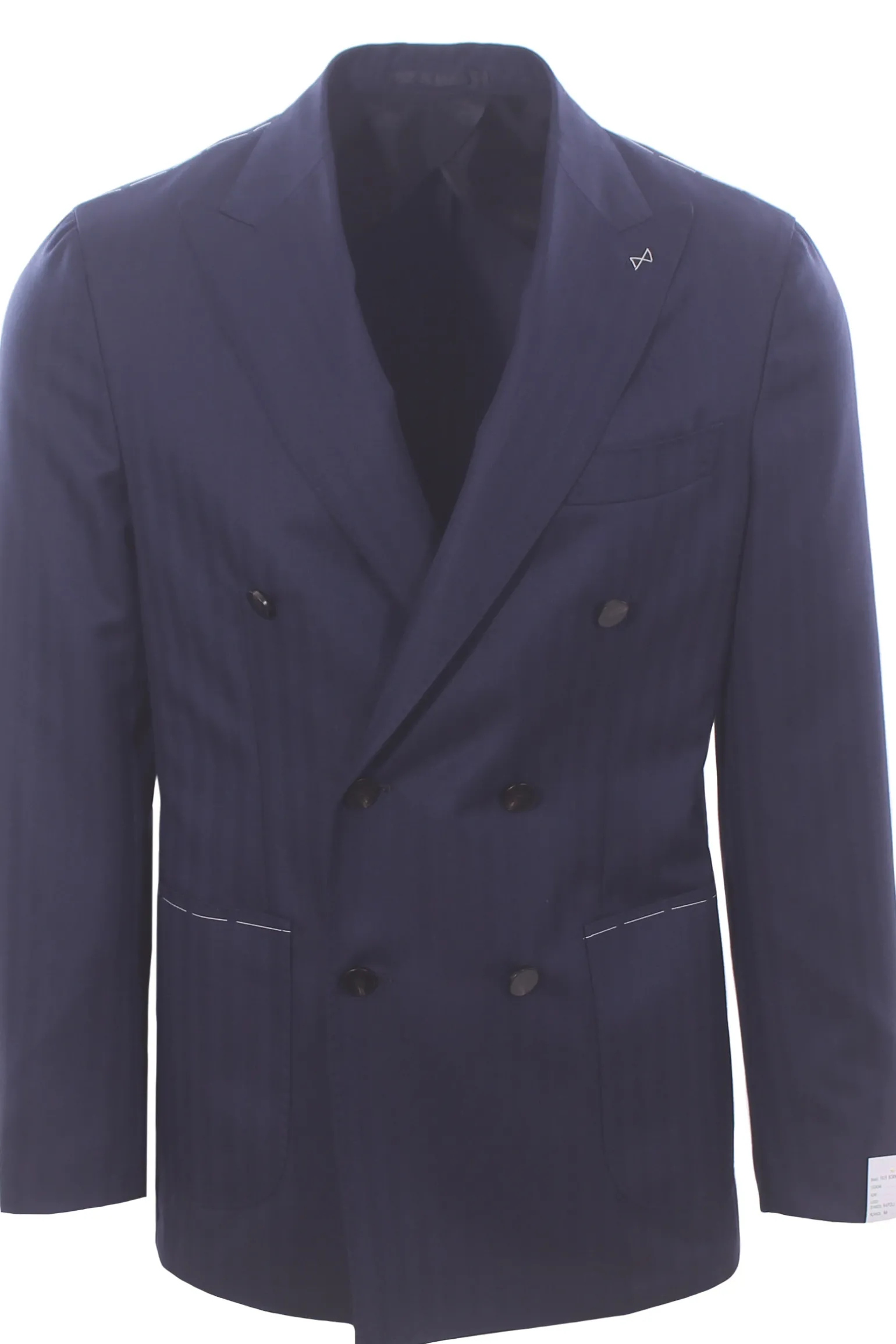 giacca sartoriale in lana spinata pettinata