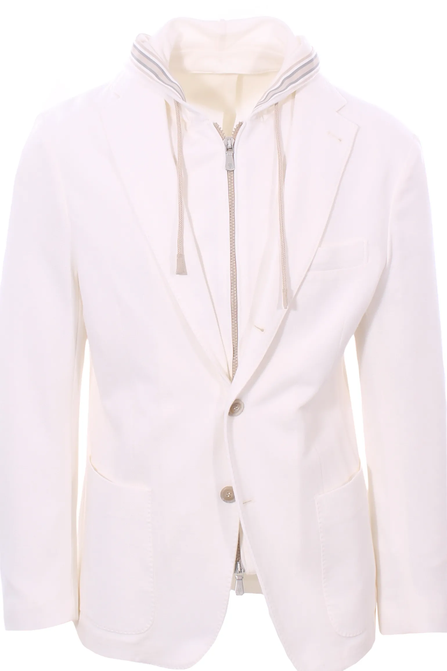 giacca tennis in piquet di cotone e cashmere