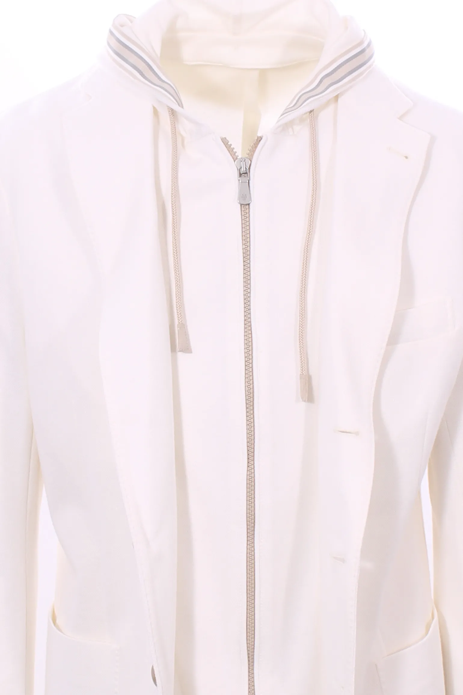 giacca tennis in piquet di cotone e cashmere