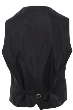 Gilet cerimonia in lana con dettagli raso