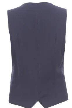 Gilet in lino e viscosa