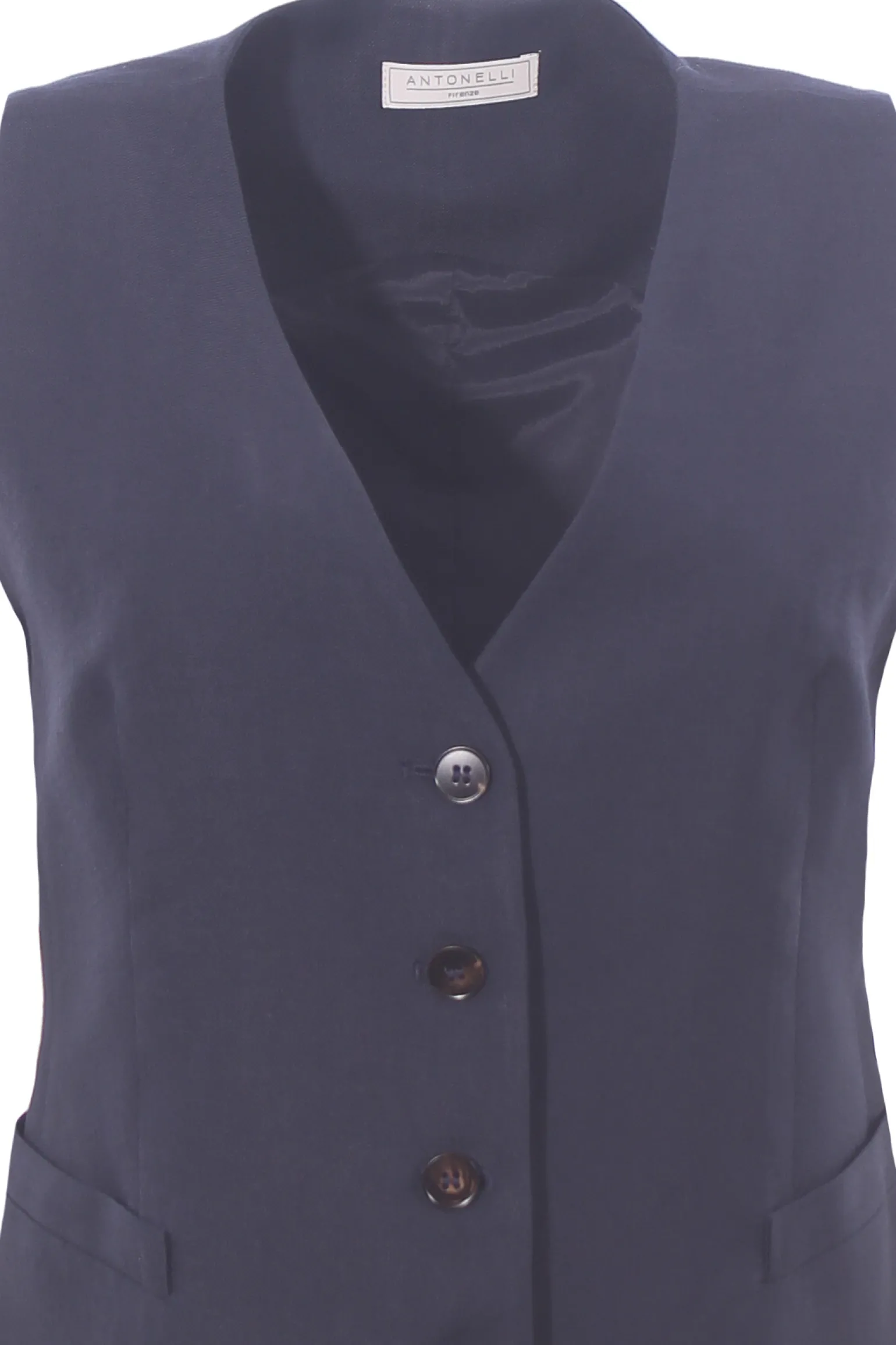 Gilet in lino e viscosa