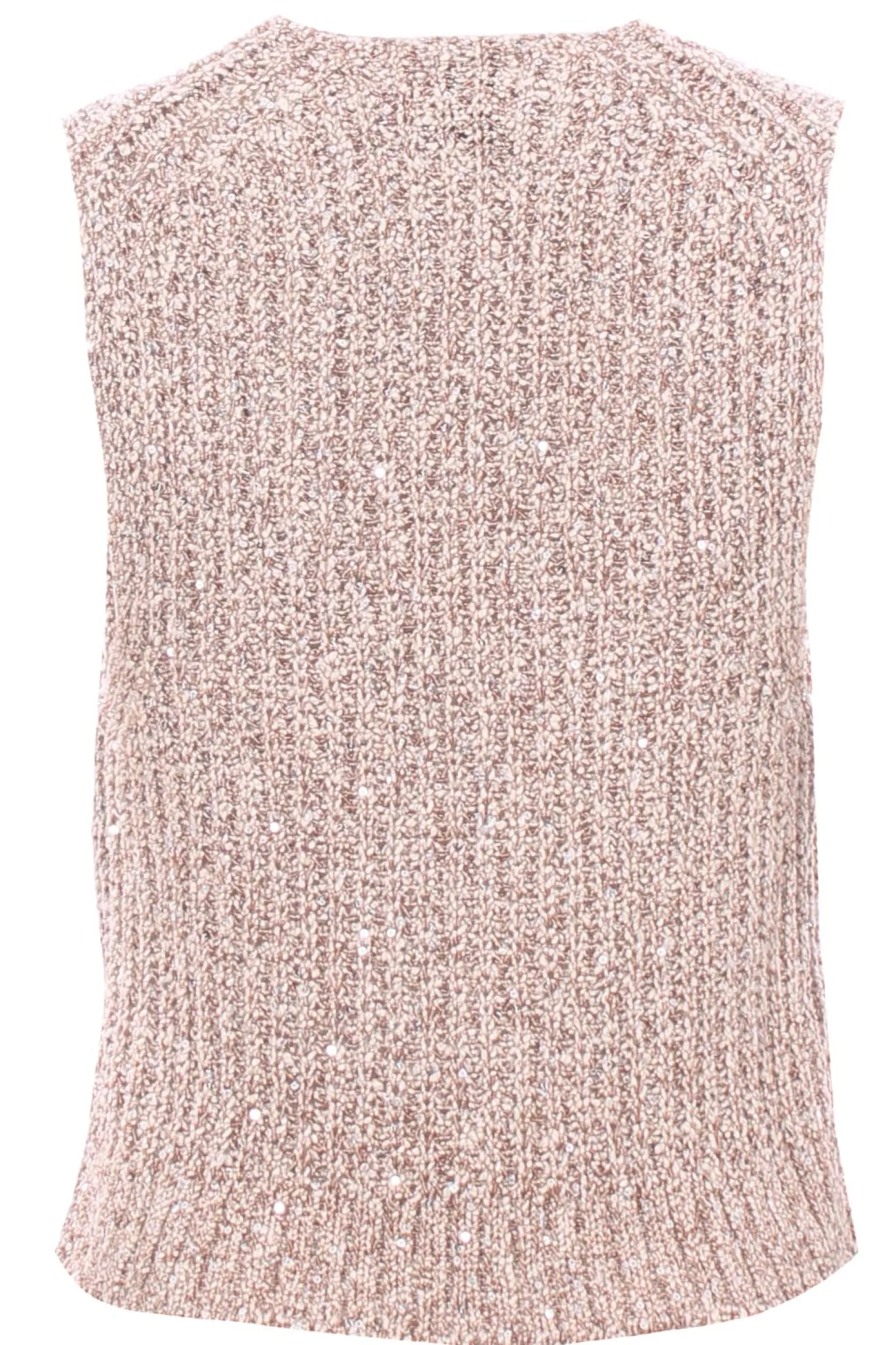 Gilet paillettes tricot