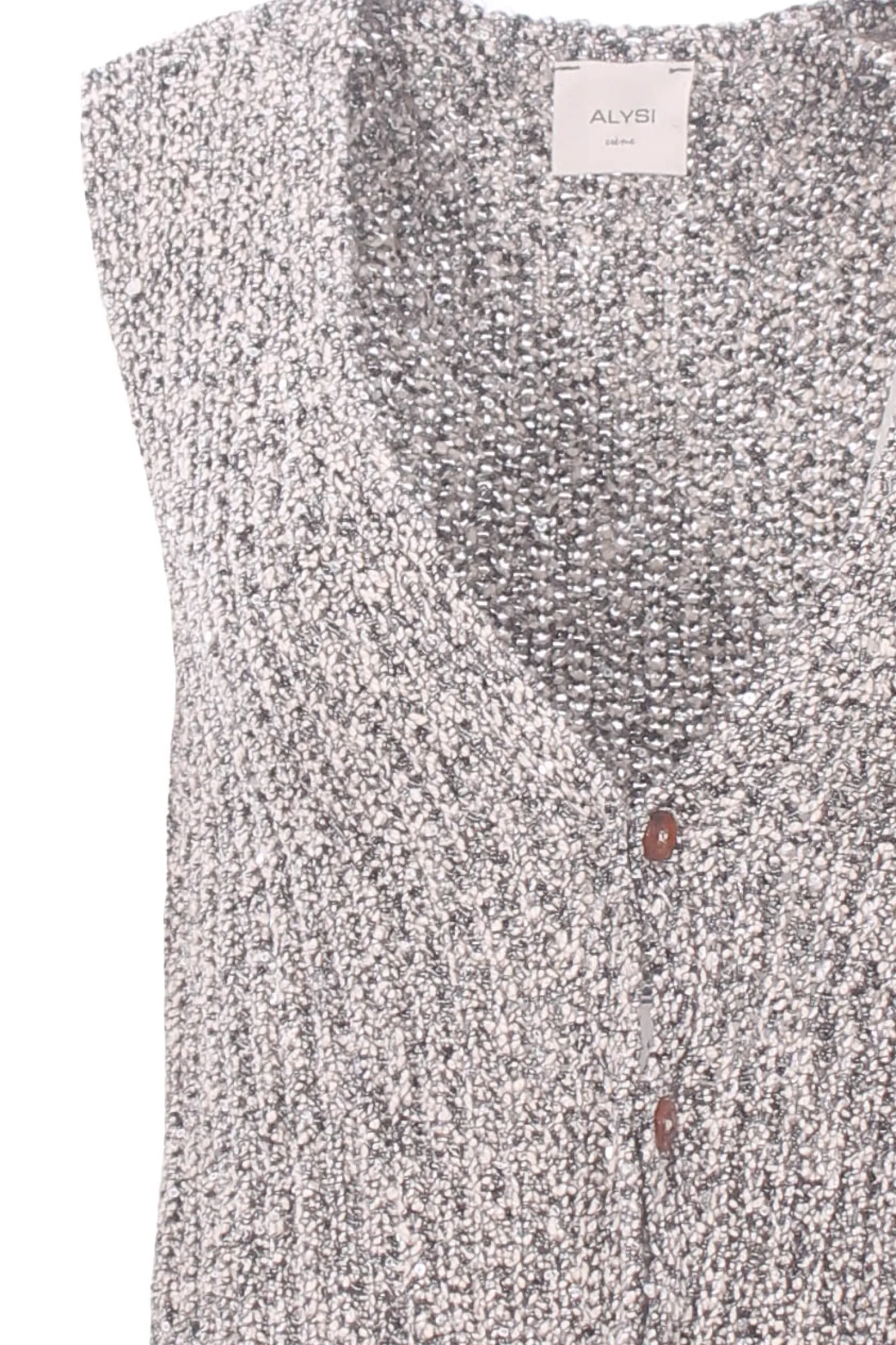 Gilet paillettes tricot