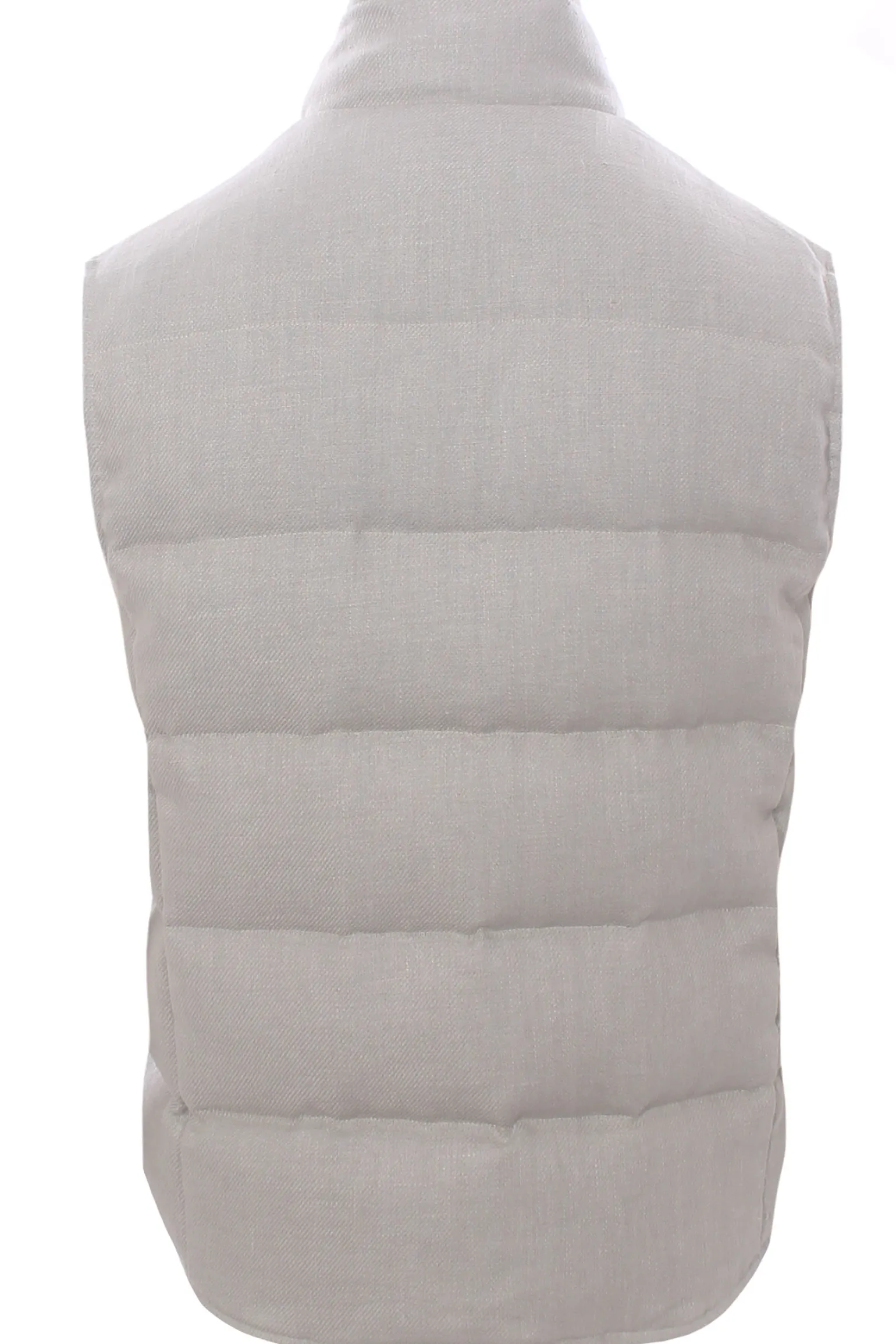 gilet piumino in lino