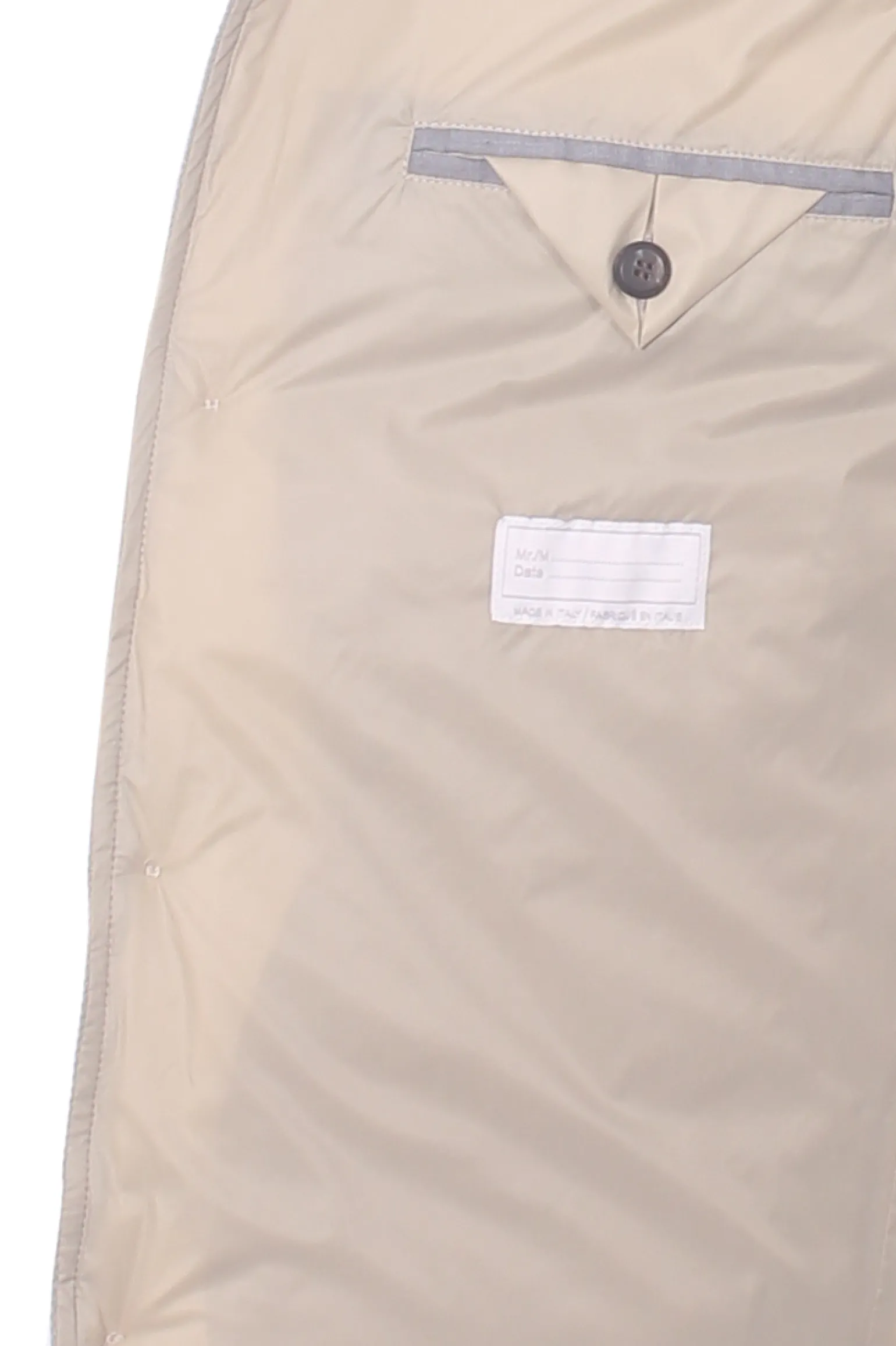 gilet piumino in lino