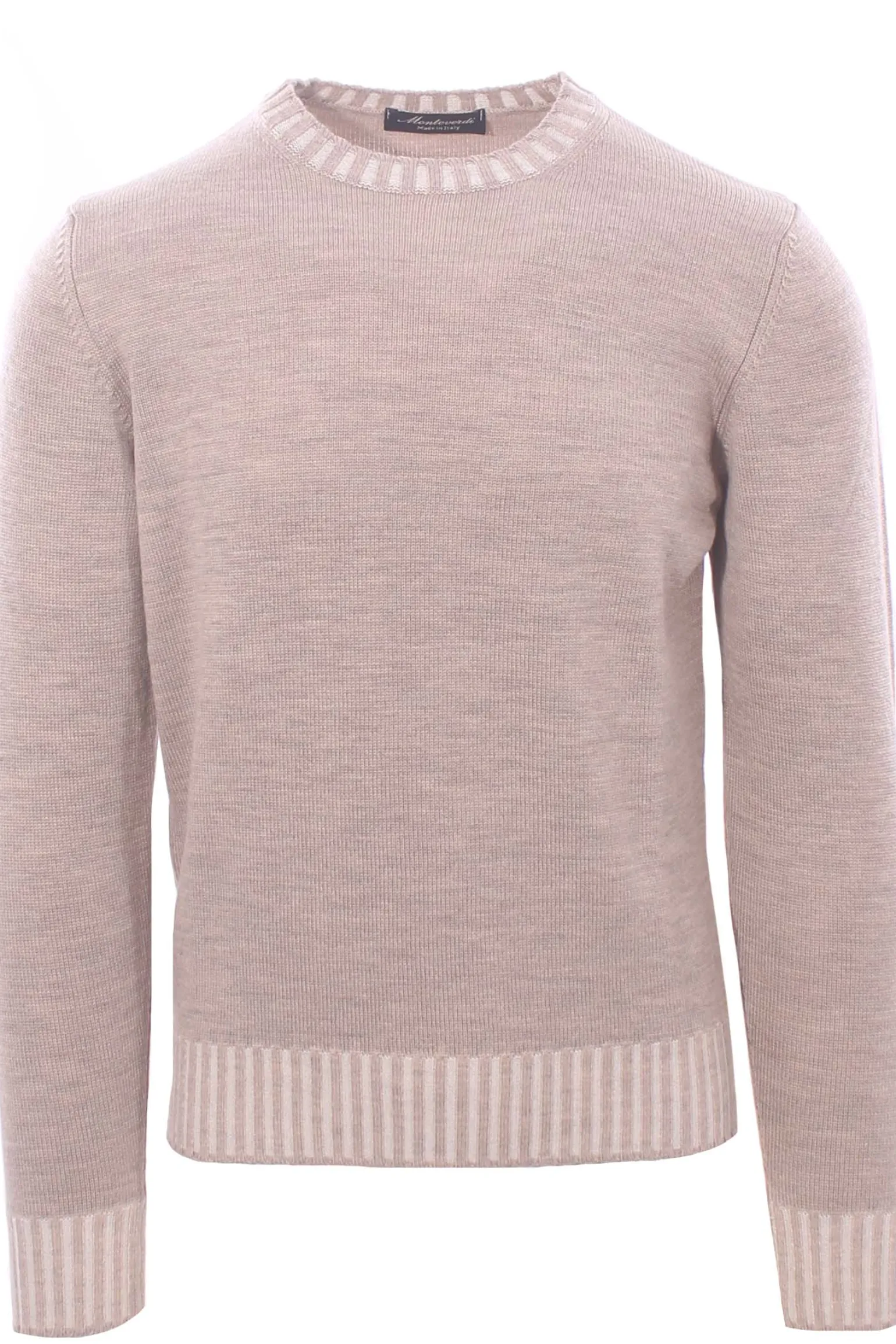 girocollo bordi vanisè in lana merino