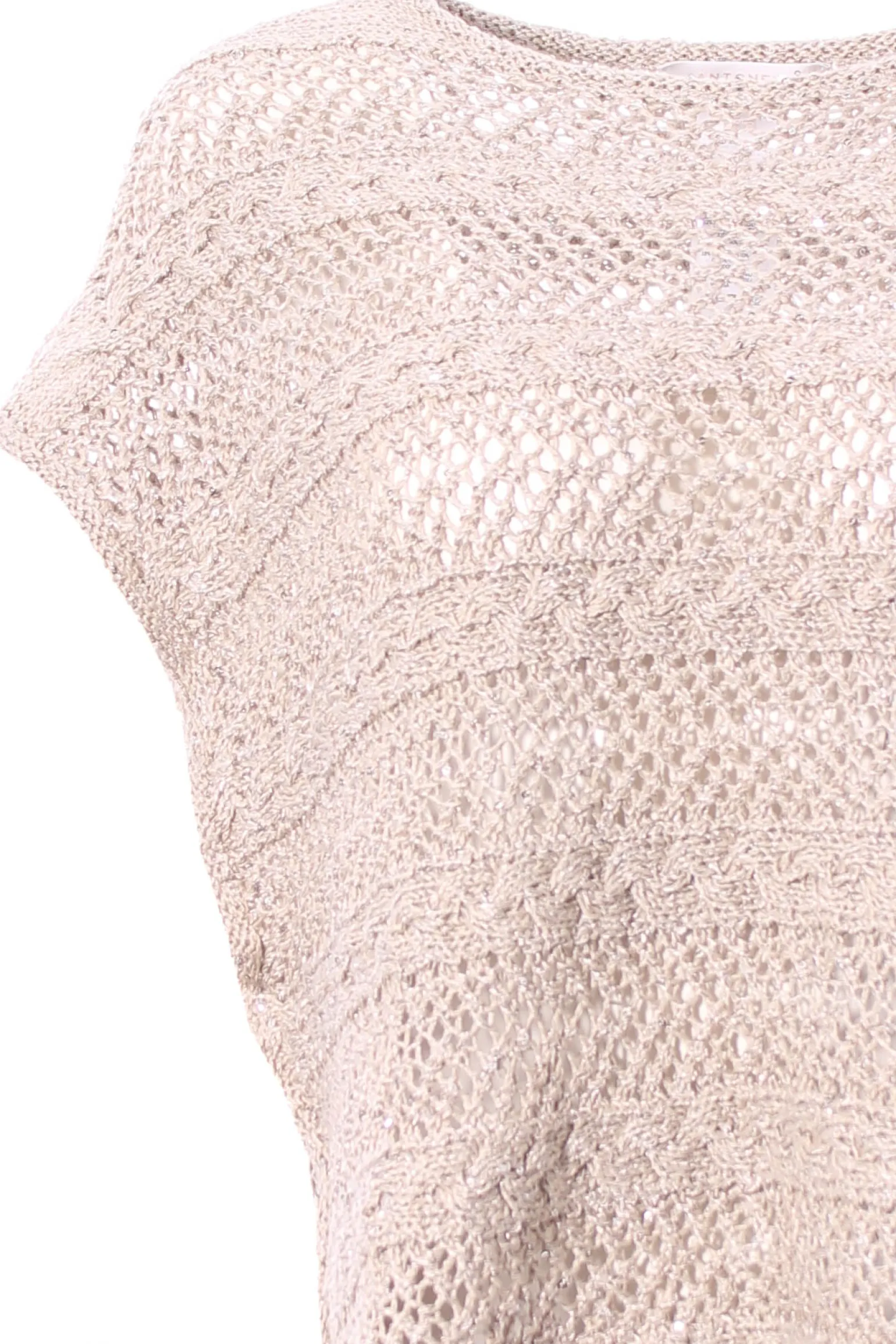 Girocollo con applicazioni paillettes