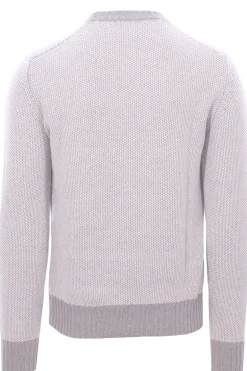 girocollo in cashmere grana riso