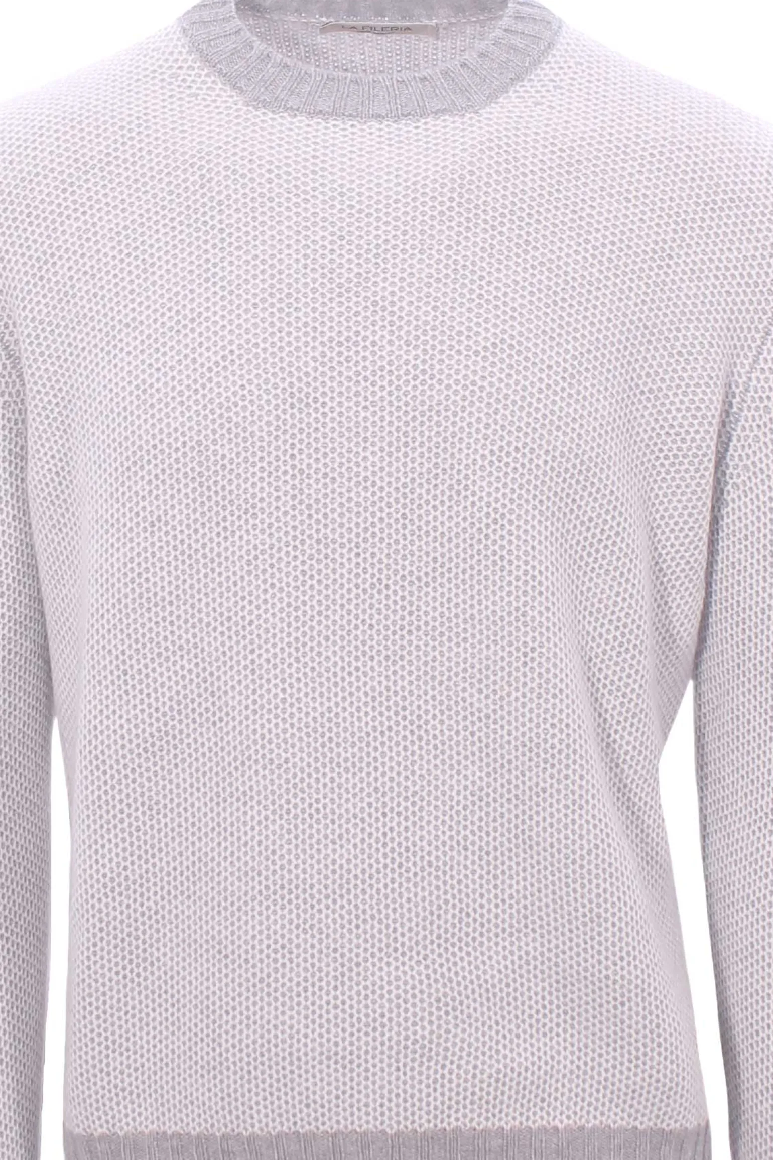 girocollo in cashmere grana riso