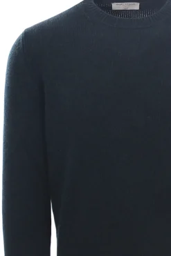 girocollo in green cashmere