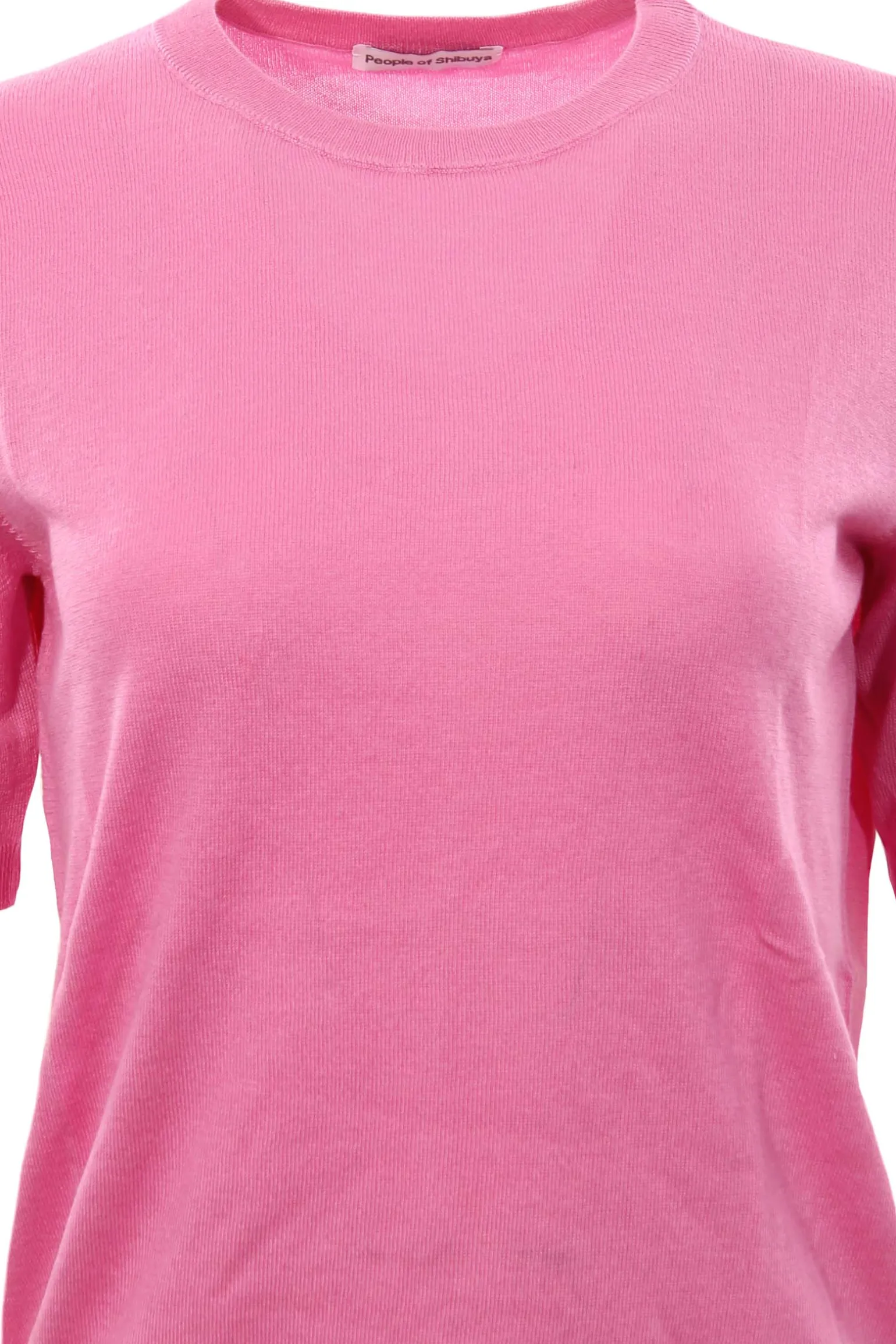 Girocollo manica corta in seta e cashmere