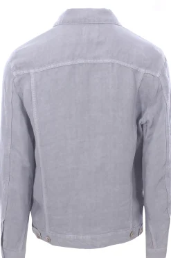 giubbino in denim di lino