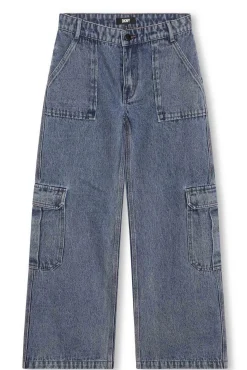 jeans cargo in cotone