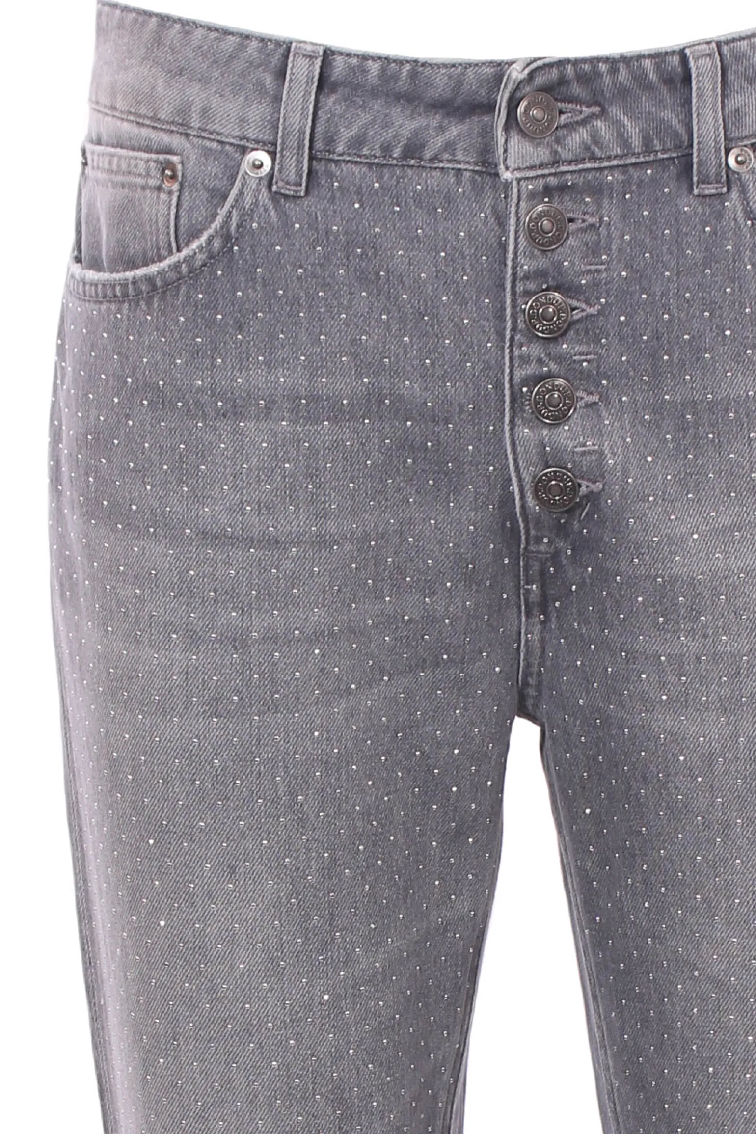 Jeans koons bottoni gioiello