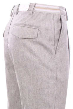 jogger in flanella stretch di lana e cashmere