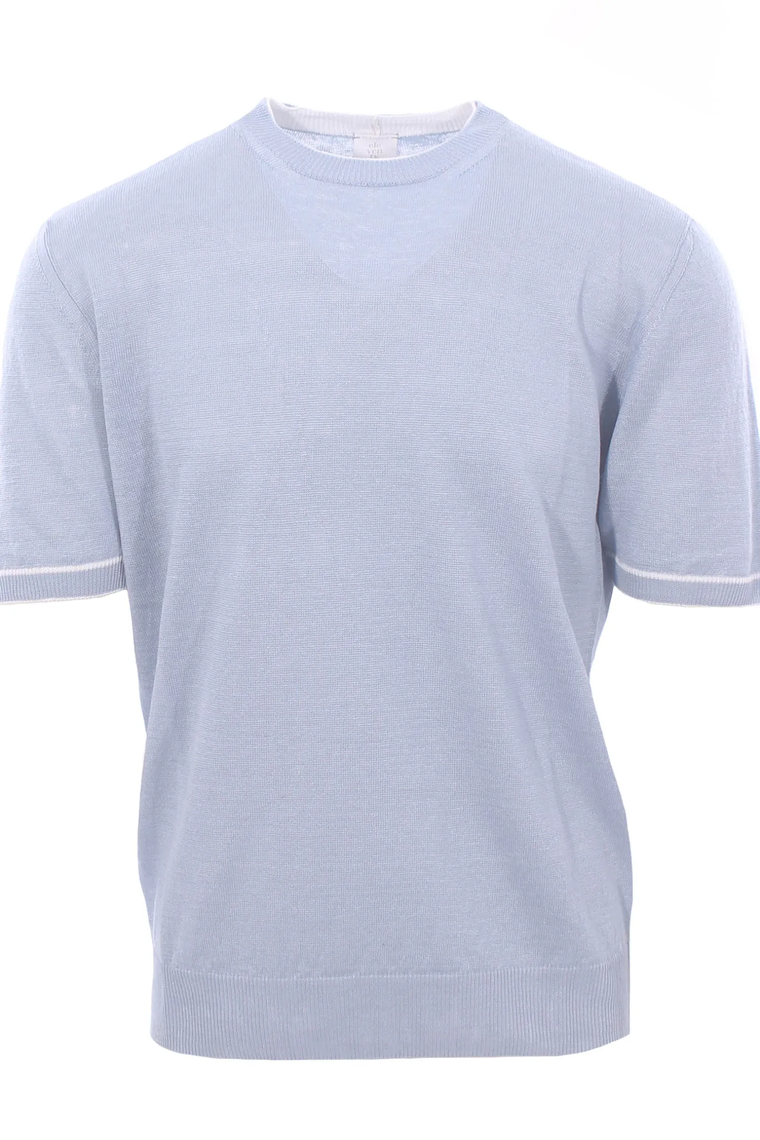 maglia effetto doppio capo in lino