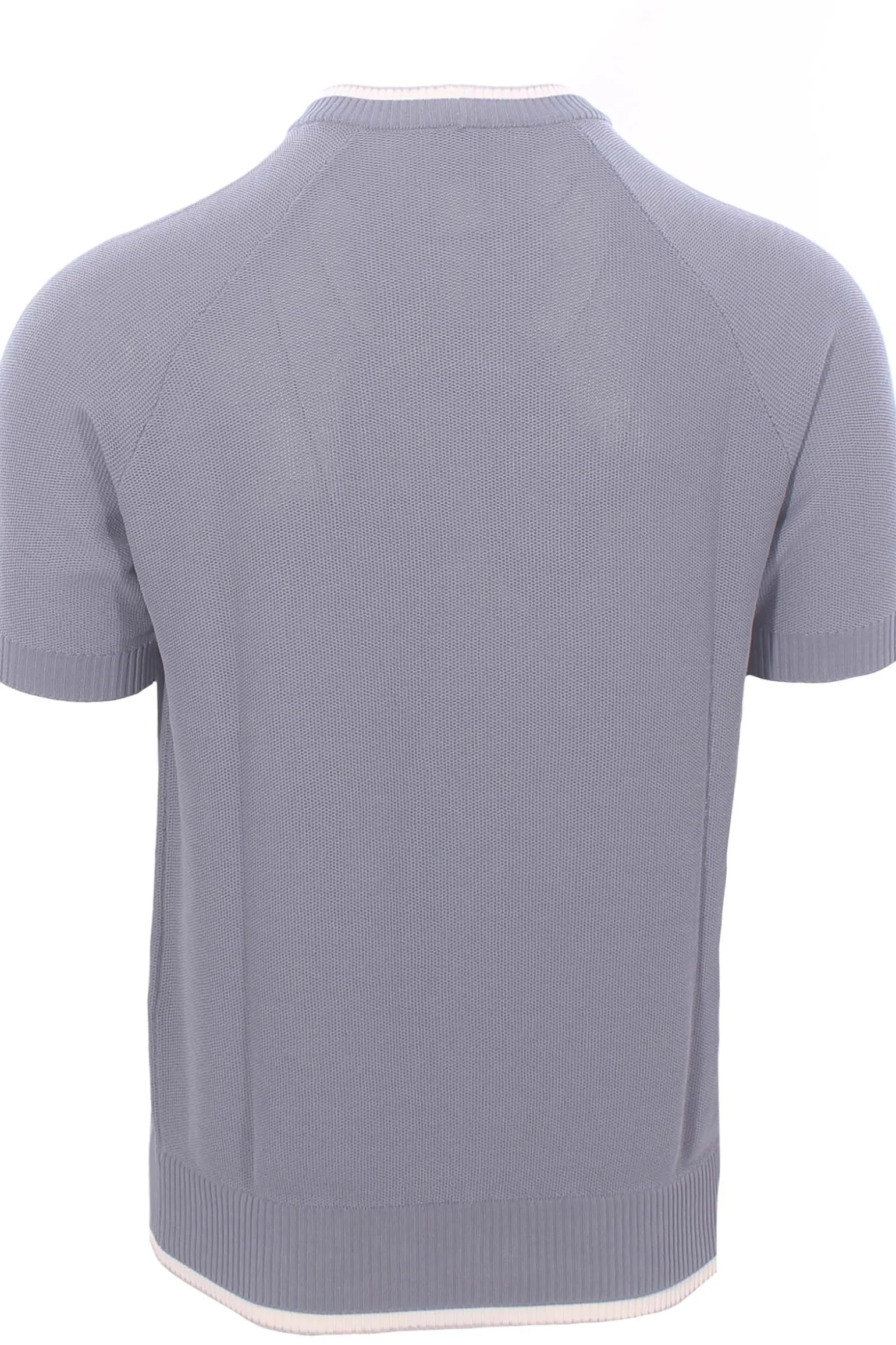 maglia effetto doppio capo in cotone nido d'ape