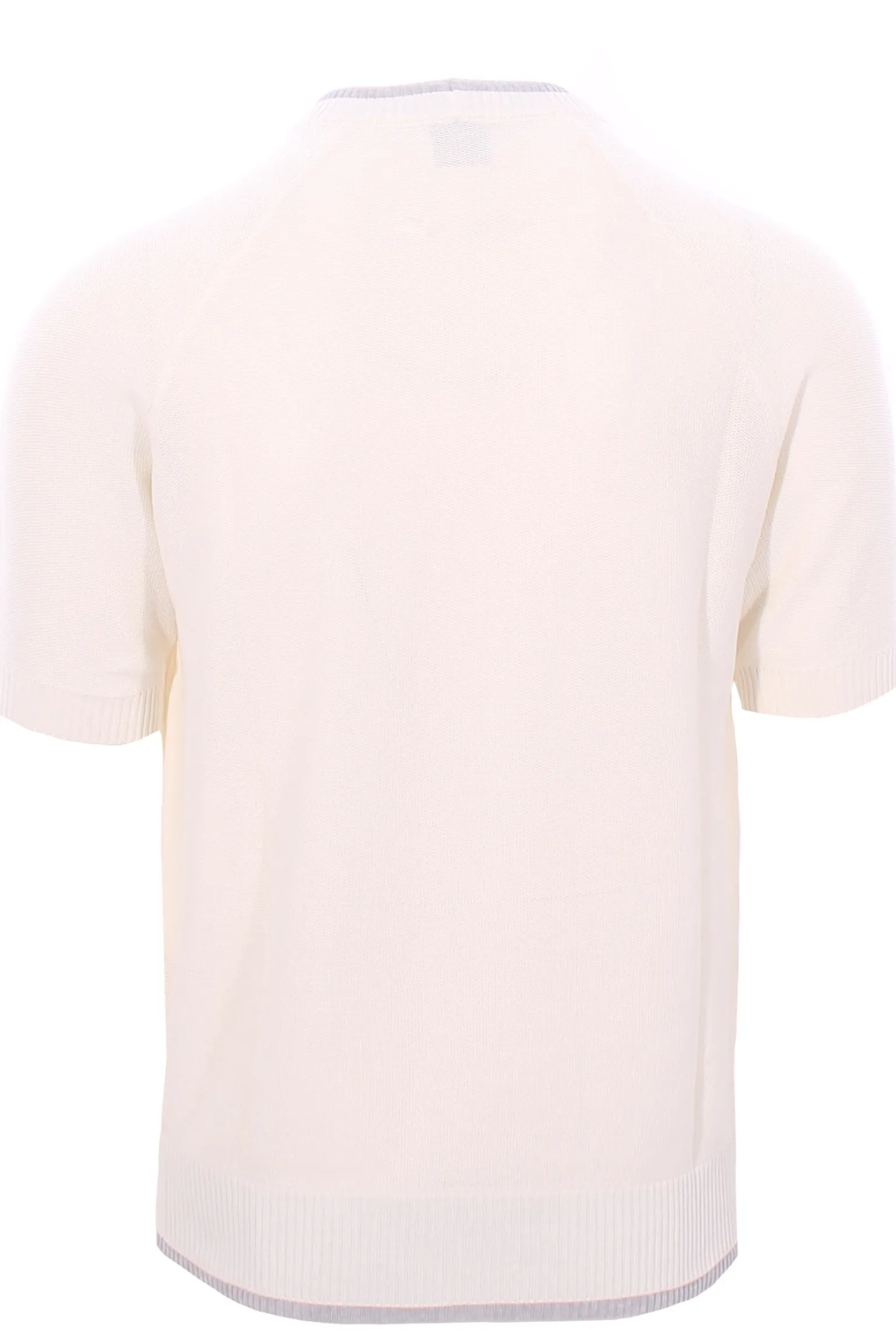maglia effetto doppio capo in cotone nido d'ape