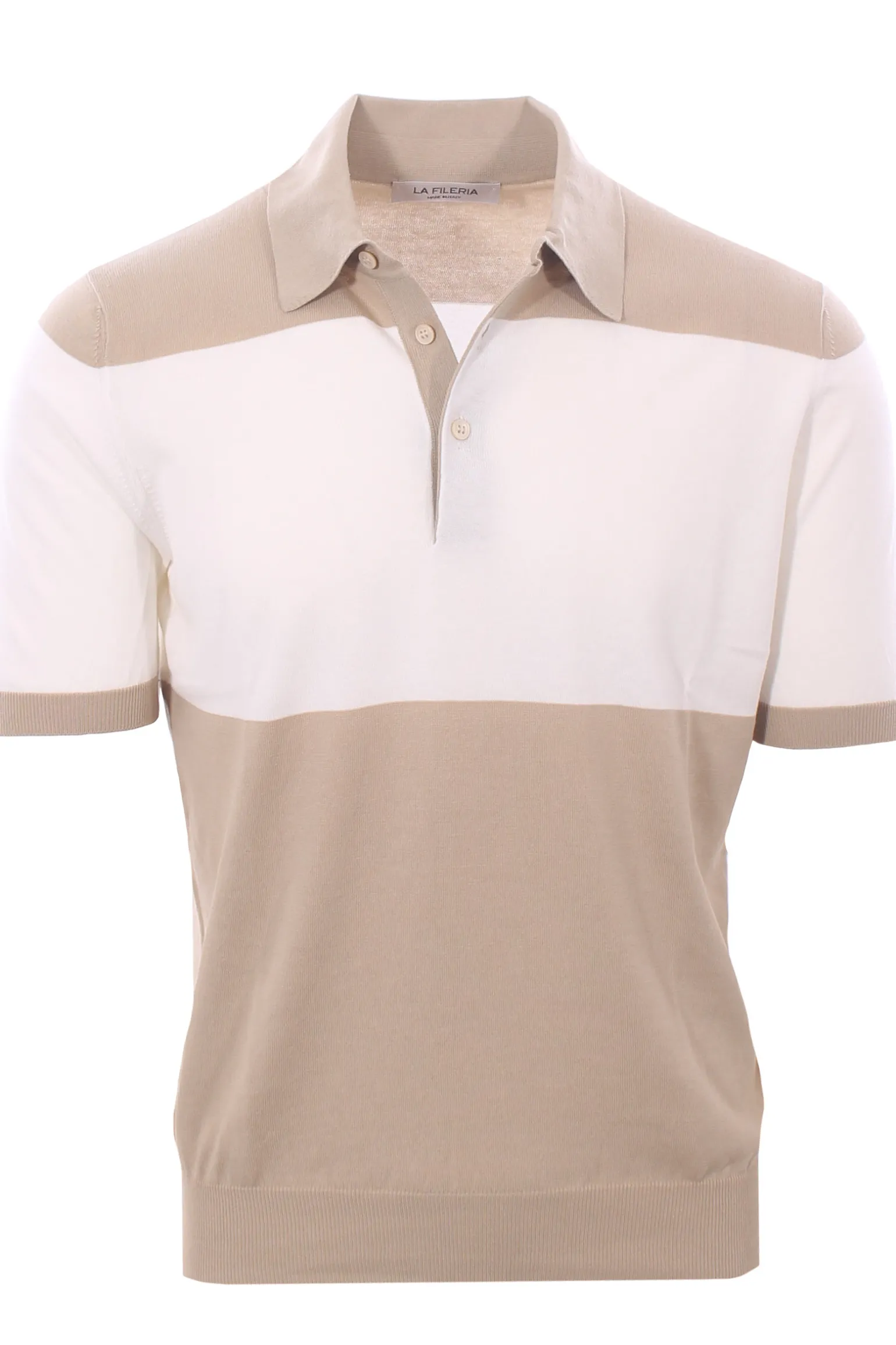 maglia polo bicolor