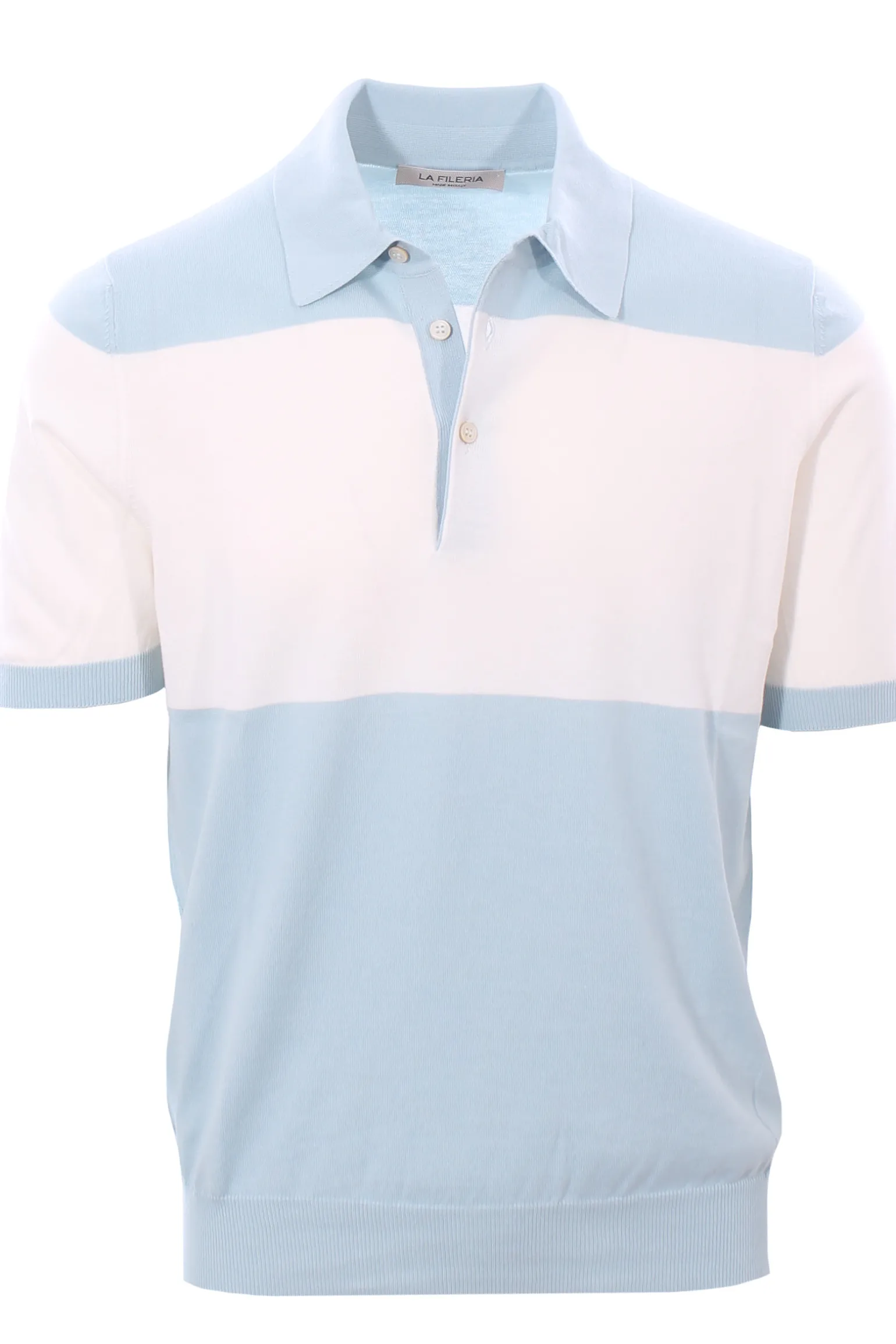 maglia polo bicolor