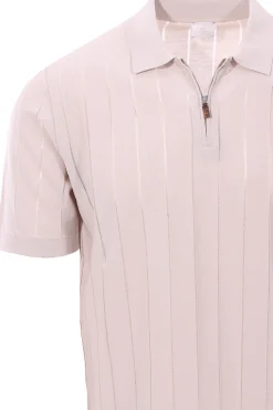 Maglia polo con zip