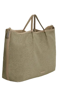 Maxi borsa shopping in rafia