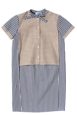 Maxi camicia rigata