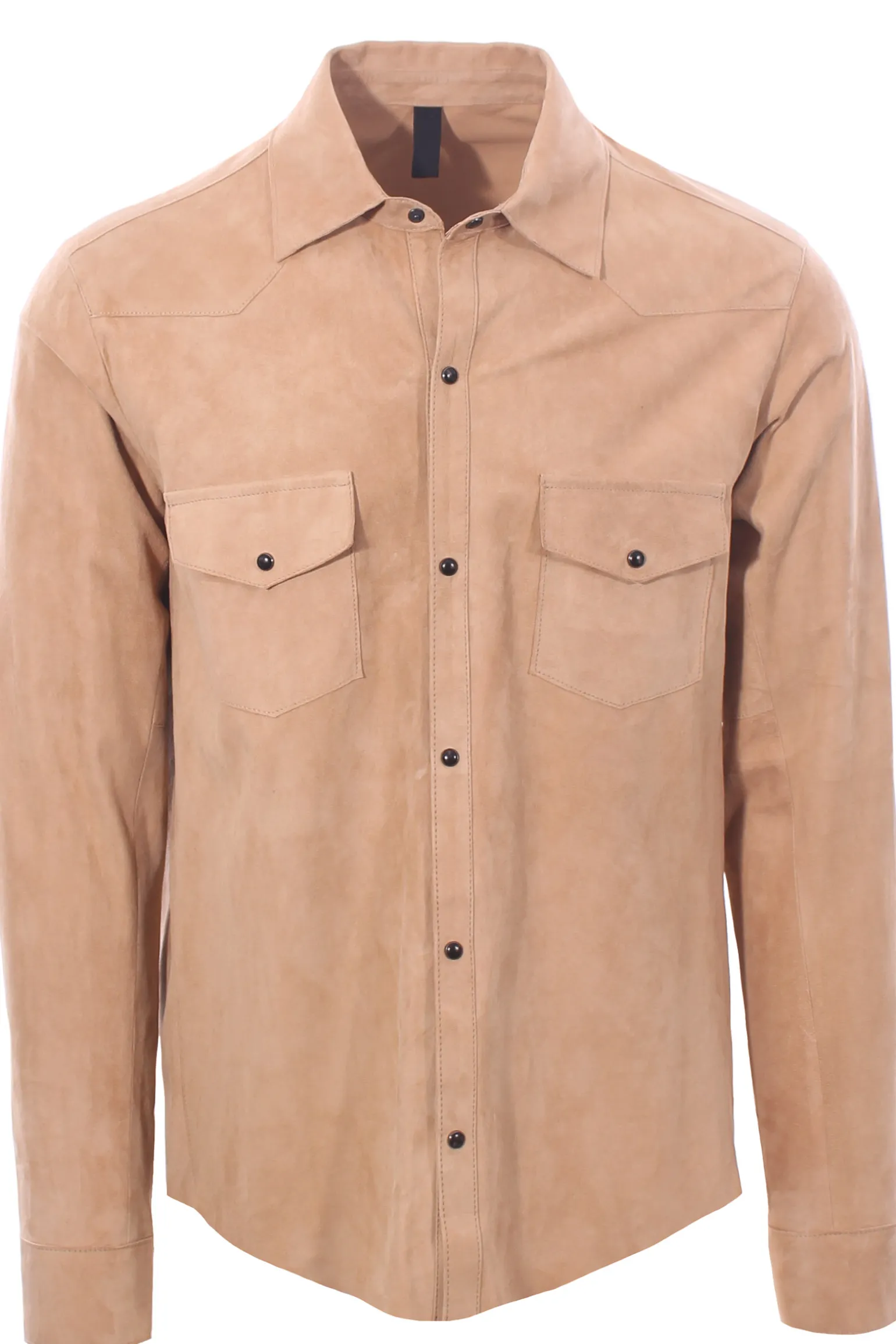 overshirt in camoscio