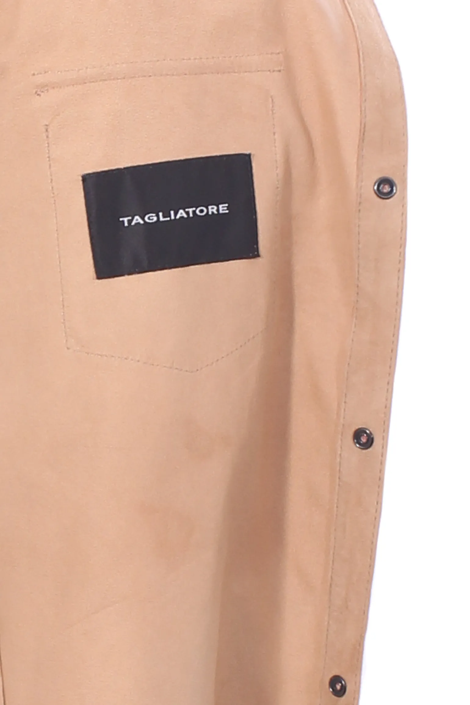 overshirt in camoscio